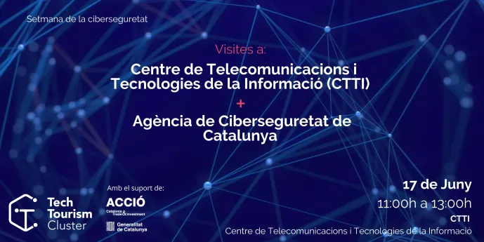 Visita al CTTI i a la Agència de Ciberseguretat de Catalunya  