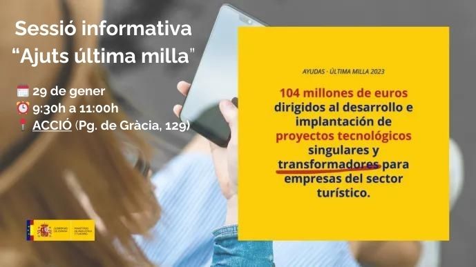 Sessió informativa ajuts "Última milla" de SEGITTUR