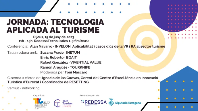 Jornada "Tecnologia aplicada al Turisme" amb el Clúster TIC Catalunya Sud 